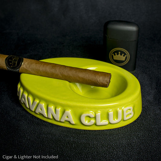 Havana Club Collection Ashtray -  Single Cigar Ashtray - Fennell Green