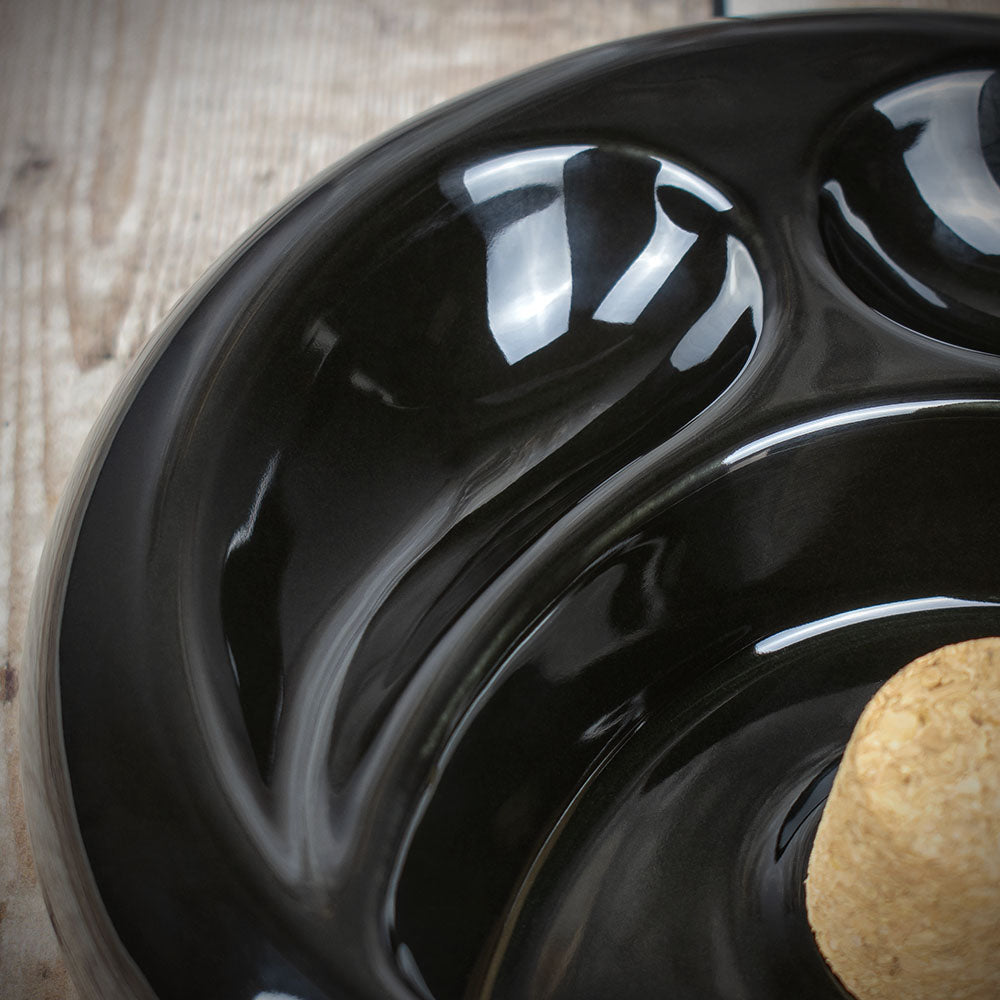 2 Pipe Ashtray Gloss Black