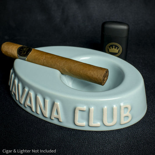 Havana Club Collection Ashtray -  Single Cigar Ashtray - Turqoise