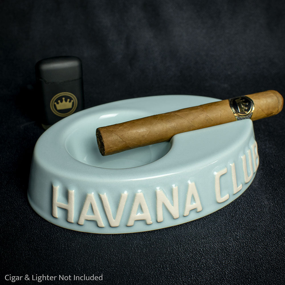 Havana Club Collection Ashtray -  Single Cigar Ashtray - Turqoise